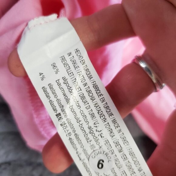 NWT Stradivarius Brat Girl Summer Y2K Barbiecore Long sleeve Crop Top S - Picture 9 of 9